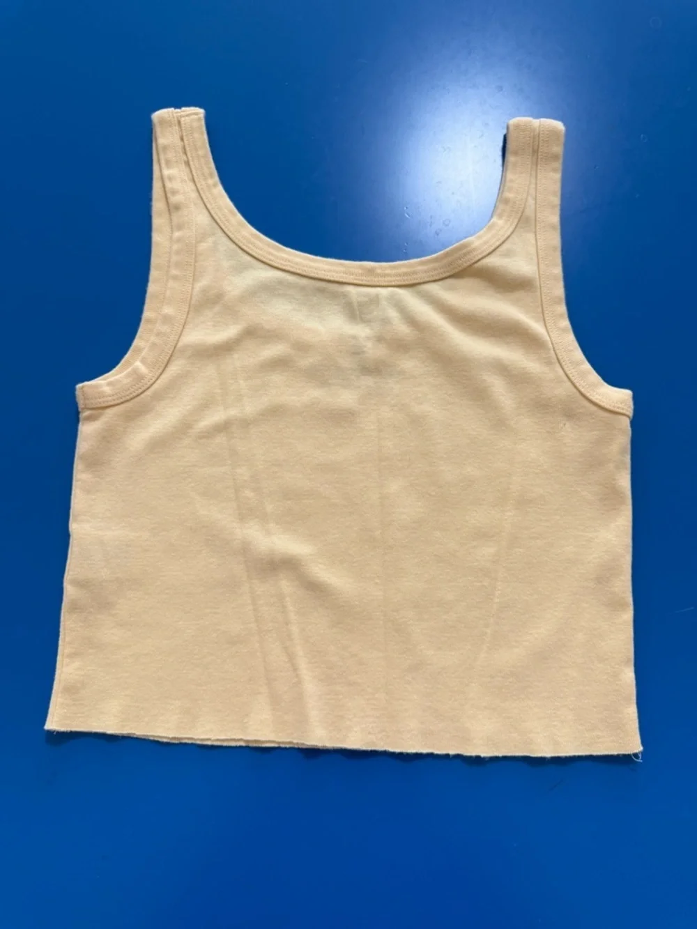 Billabong Yellow Graphic Tank Top with Tropical Sunset. Size XS. Like New